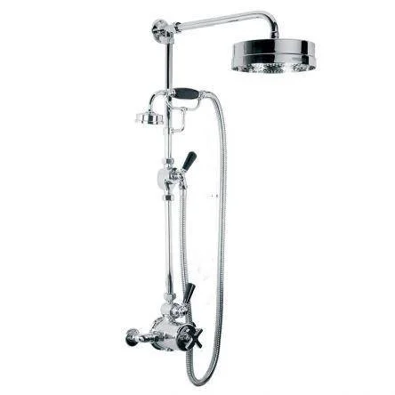 Lefroy Brooks Mackintosh Exp Dual Thermo Valve, E/c Kit & 8" Rose - Chrome