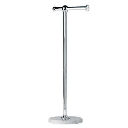 Lefroy Brooks Classic Edwardian Free Standing Toilet Paper Holder - Chrome