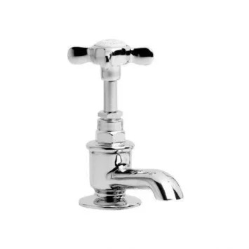 Lefroy Brooks Classic Single Basin Pillar Tap - Nickel product image - Image 1
