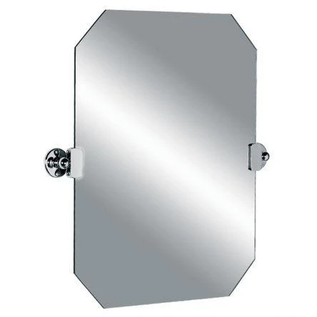 Lefroy Brooks Classic Edwardian Octagonal Tilting Mirror - Nickel