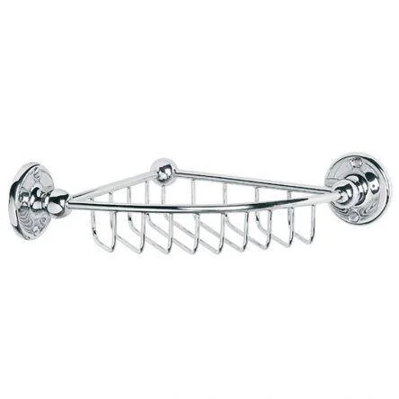 Lefroy Brooks Classic Edwardian Corner Shower Soap Dish - Nickel