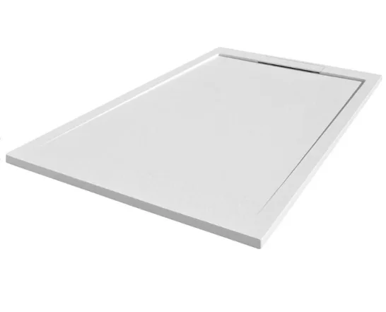 Cubico Neo White 1600x800 Slate Effect Shower Tray product image - Image 1