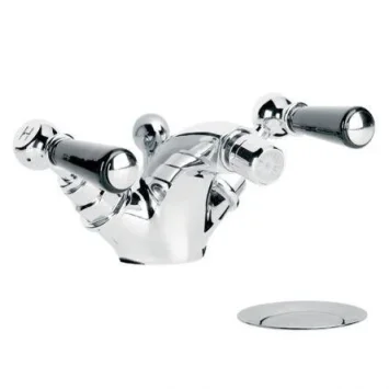 Lefroy Brooks Classic Black Lever Mono Bidet Mixer With Puw - Antique Gold product image - Image 1
