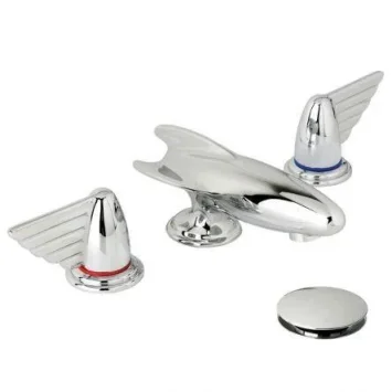 Lefroy Brooks Belle Aire Lever D/m 3h Rocket Basin Set - Nickel product image - Image 1