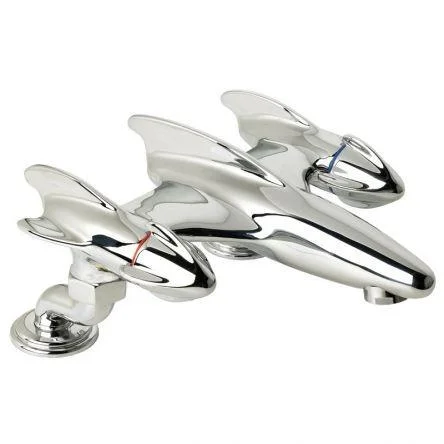 Lefroy Brooks Belle Aire Handle D/m Rocket Bath Filler - Nickel