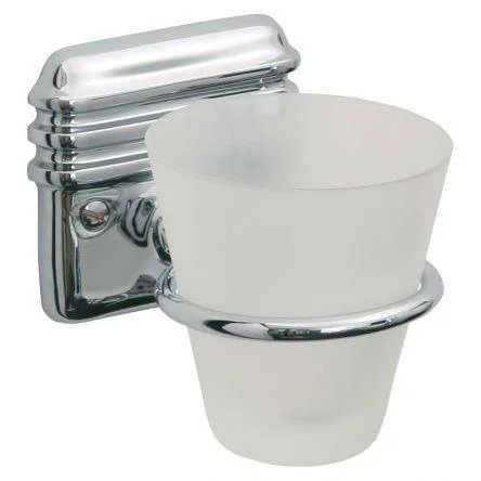 Lefroy Brooks Belle Aire W/m Glass Mug & Holder - Antique Gold