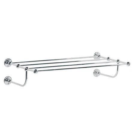 Lefroy Brooks Classic Towel Shelf - Antique Gold