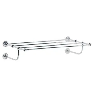 Lefroy Brooks Classic Towel Shelf - Antique Gold