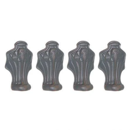 Lefroy Brooks Set Of 4 Cast Iron Bath Feet - Unplated