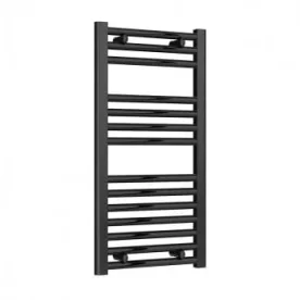 Reina Diva 400 X 800 Towel Radiator Flat Black product image - Image 1
