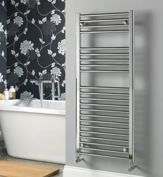 Vogue Focus (Straight) Towel Radiator Heating Only - Chrome 800X400