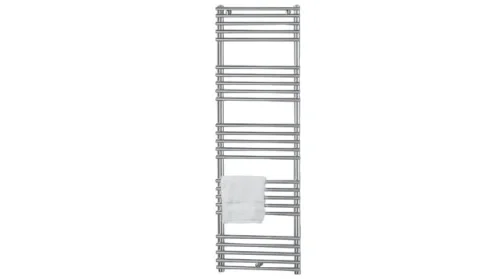 Vogue Tune (Straight) Towel Radiator Heating Only - Chrome 1508X500 detail view - Image 2