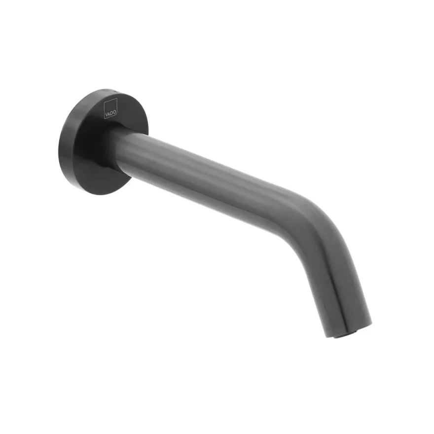 Vado Individual Infra-red Wall Mounted Spout Brushed Black product image - Image 1
