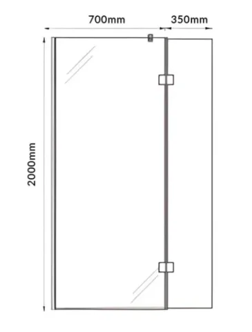 Abacus M Series 900+350mm Minimal - Brushed Brass product image - Image 1