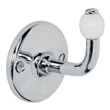 Lefroy Brooks Classic Single Robe Hook - Nickel product image - Image 1