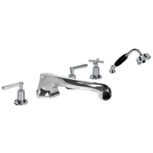 Lefroy Brooks Mackintosh Lever D/m Easyclean 5h Bath Set - Chrome