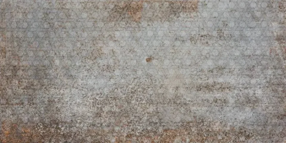 Rak Ceramics Evoque Metal Grey Lapatto 60x120 Dccor Tile detail view - Image 2
