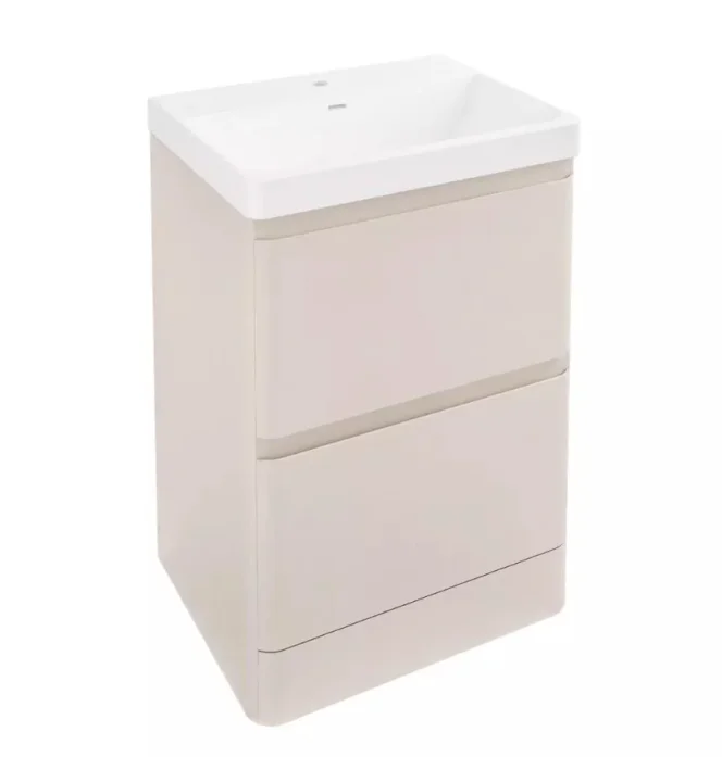 Eastbrook Grovely 60cm Drawer Base Unit 2 Drawer Cashmere product image - Image 1
