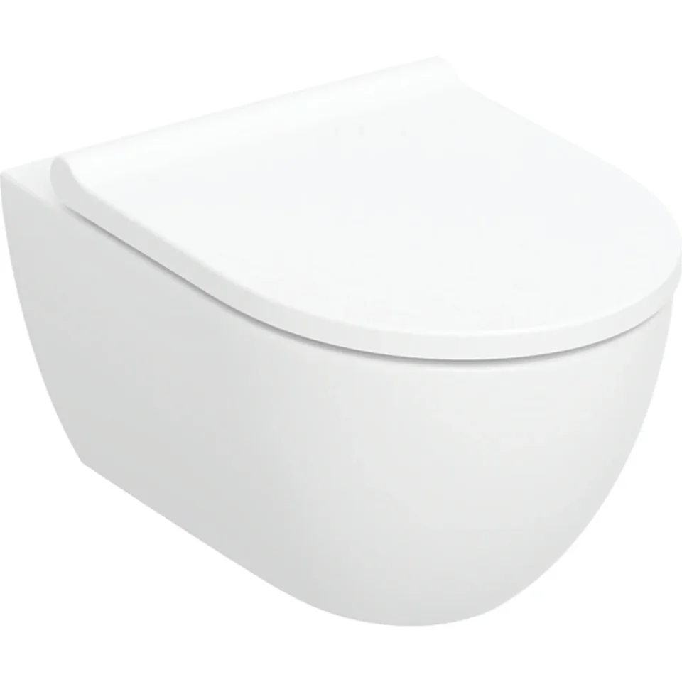 Geberit Acanto Wall Hung Pan And Soft Close Seat (rimfree) product image - Image 1