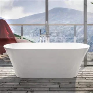 Eastbrook Charlton Freestanding Bath 1650x740x565mm Inc Waste White