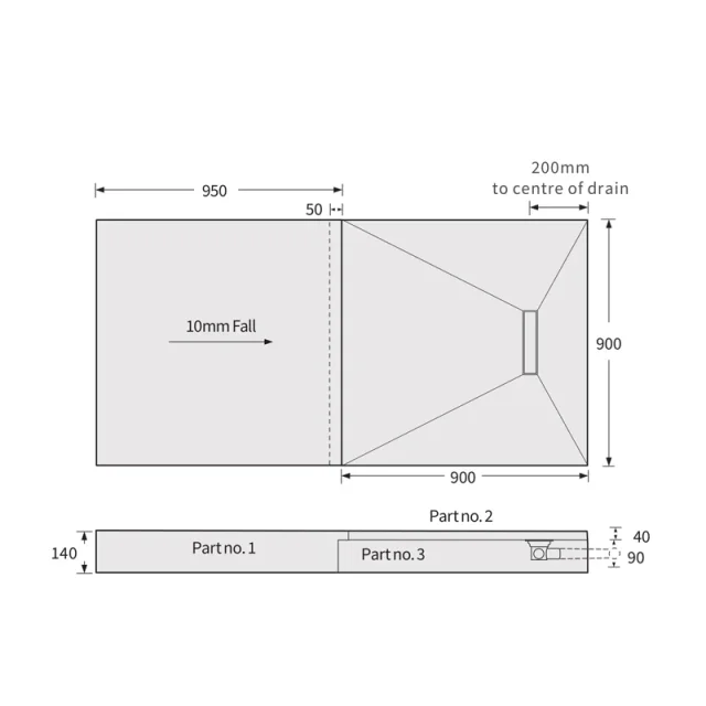 Abacus Elements Linear Concept 1 Complete With Installation Kit detail view - Image 2