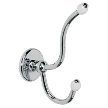 Lefroy Brooks Classic Double Robe Hook - Nickel