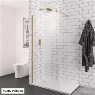 Eastbrook Vantage 2000 8mm Walkin 1000x2000 Brushed Brass