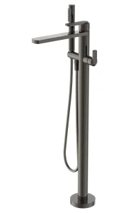 Neo Floor Standing Bath Shower Mixer Brushed Black