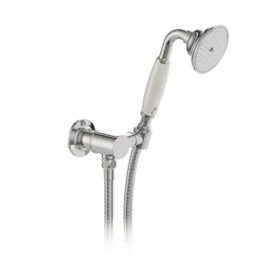 Booth & Co. Single Function Mini Kit With Outlet And Bracket Chrome & White