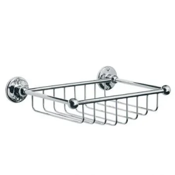 Lefroy Brooks Classic Edwardian Wire Sponge Dish - Nickel