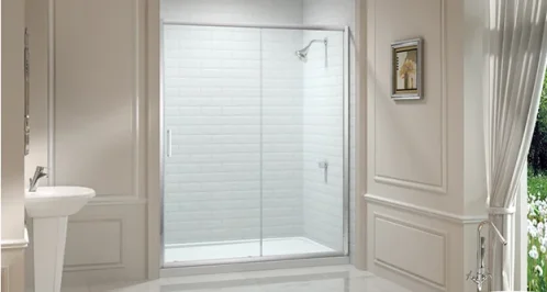 Merlyn 8 Series Frameless Sliding Door 1400mm product image - Image 1