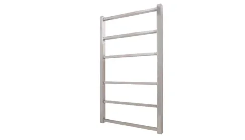 Vogue Serene Towel Radiator Electric Only - Chrome 1700X500 detail view - Image 2