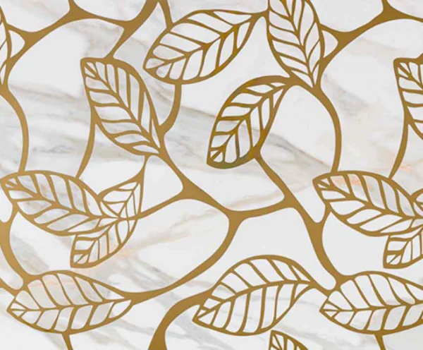 European Tiles Borghini Gold Leaf Glossy 45X120