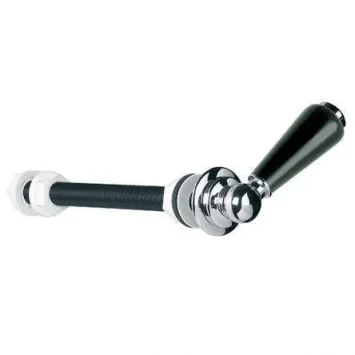 Lefroy Brooks Classic Ext Black Ceramic Cistern Lever - Antique Gold