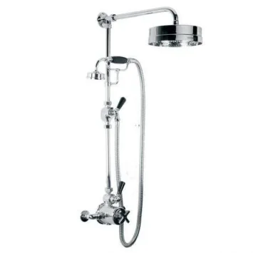 Lefroy Brooks Mackintosh Exp Dual Thermo Valve, E/c Kit & 8" Rose - Nickel