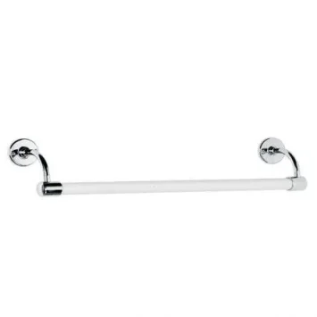 Lefroy Brooks Classic 762mm Large Bore Enamelled Towel Rail - Nickel
