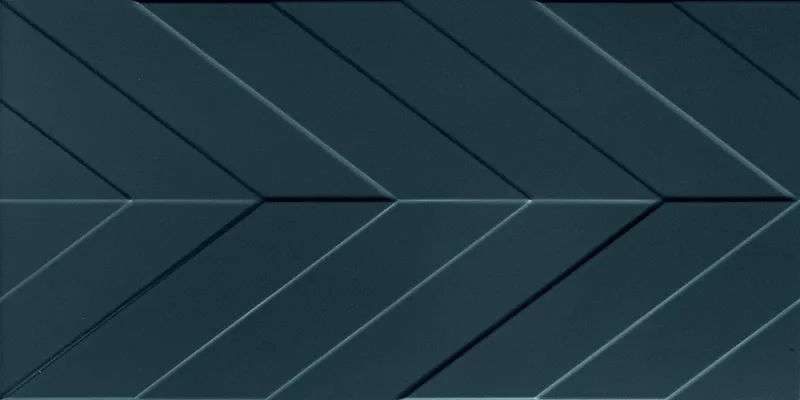 Marca Corona 4D 4D.CHEVRON DEEP BLU MATT 40x80 | 16"x32" | 8,5 mm Embossed detail view - Image 5