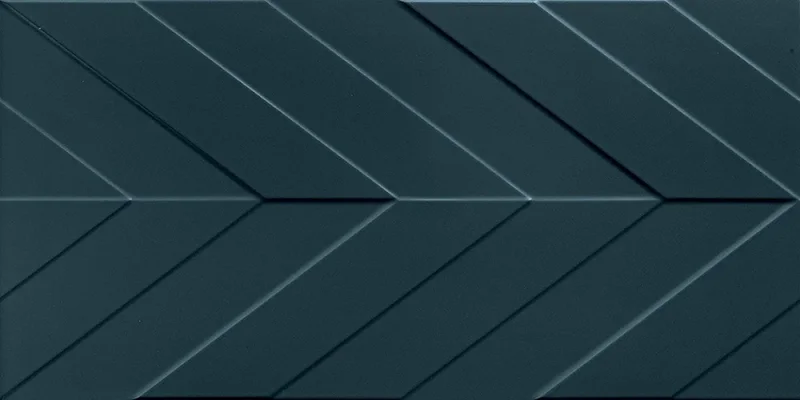 Marca Corona 4D 4D.CHEVRON DEEP BLU MATT 40x80 | 16"x32" | 8,5 mm Embossed detail view - Image 6