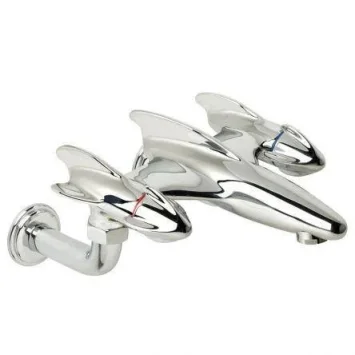 Lefroy Brooks Belle Aire Handle W/m Rocket Bath Filler - Chrome