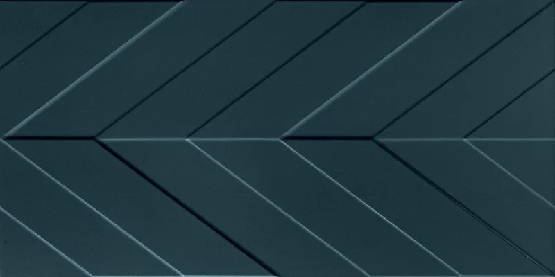 Marca Corona 4D 4D.CHEVRON DEEP BLU MATT 40x80 | 16"x32" | 8,5 mm Embossed detail view - Image 7