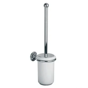Lefroy Brooks Toilet Brush & Brass Cover Plate For Lb4503/04 - Nickel