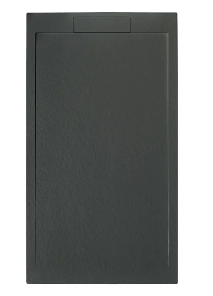 Cubico Neo Black Rectangle 1400x800 Slate Effect Shower Tray