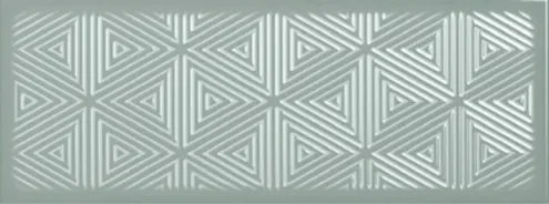 Ribesalbes Fulham Sage Green Decor Tile 15x40 detail view - Image 2