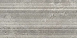 European Tiles Corfe Cenere Cross Cut Ribbed Matt Wall & Floor Tile 120x60cm