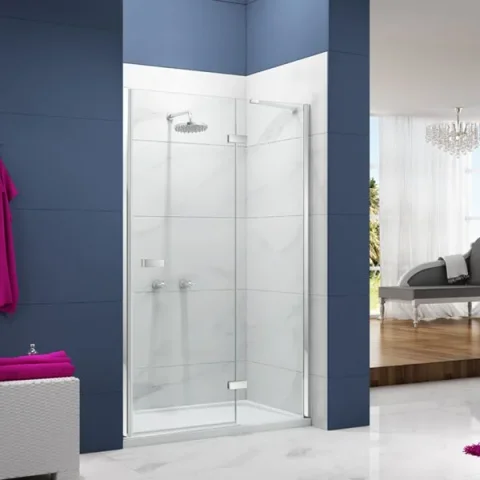 Merlyn Ionic Essence Frameless Hinge & Inline 1400mm detail view - Image 2