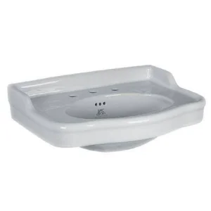 Lefroy Brooks La Chapelle 72cm Basin 3 Tap Hole - White