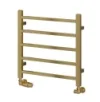 Reina Serena Brushed Brass Towel Radiator 500x500mm