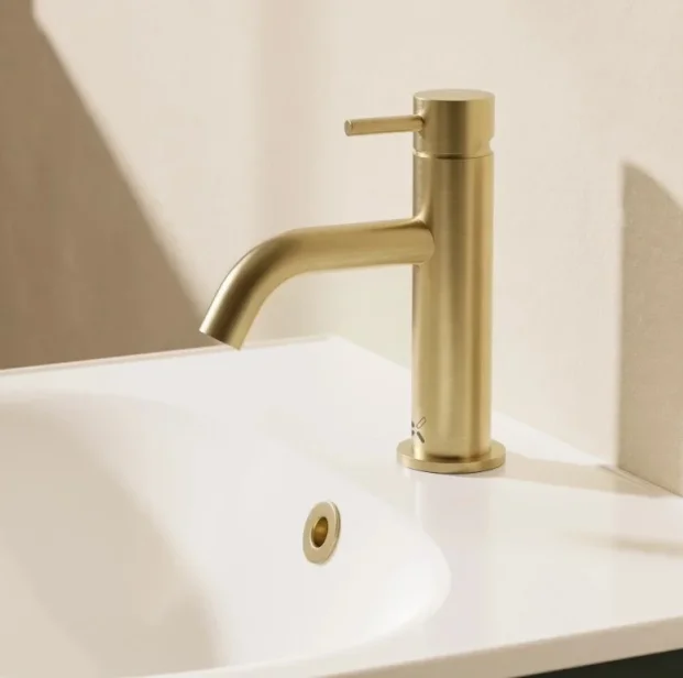 Crosswater MPRO XL Basin Tap Brushed Brass product image - Image 1