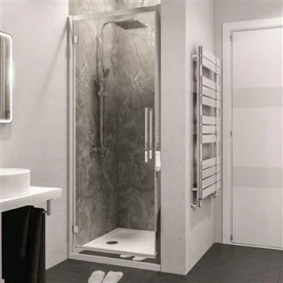 Eastbrook Corniche 8mm Framed Hinged Door 2000x800 Chrome