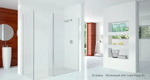 Merlyn 10 Series Shower Wall With Wall Profile Only 900mm product image - Image 1